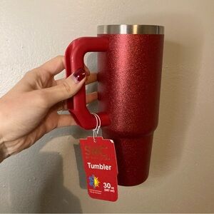 4/$10 - NEW 30 oz. SWC Sparkly Red Stainless Steel Tumbler